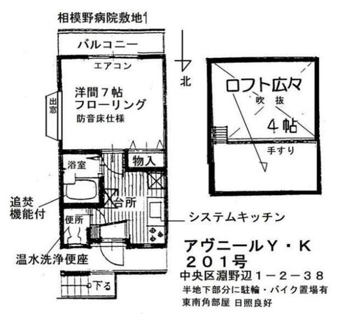 アヴニールY・Kの物件間取画像